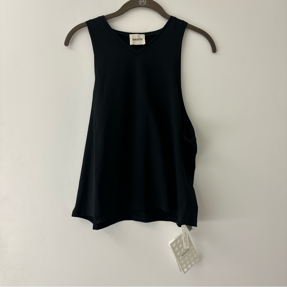 KHAITE NWT Classic Chic Black Tank Top